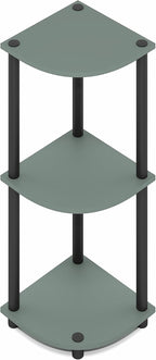 Furinno Turn-N-Tube Corner Shelf, 3-Tier Corner Bookshelf, Display Storage - Image 5