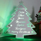 VEELU Personalized Custom Name Mirror LED Light Up, Christmas Tree Wall Decor - Image 5