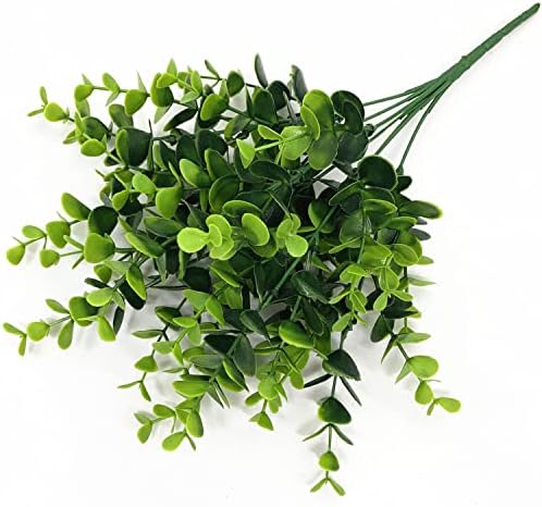 CATTREE Artificial Eucalyptus Shrubs Fake Plant, Faux Branches Stems Decoration Arrangements Greenery Leaf Bud for Home Farmhouse Wedding Bouquets Table Centerpieces Vases Flower Floral Décor 4 Pack - Image 3