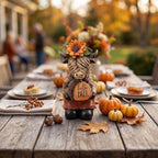 Highland Cow Fall Decor, Rustic Cow Figurine Statue for Autumn Home Decor - Image 4