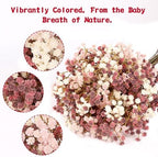 N&T NIETING Baby Breath Flowers Artificial Bulk, 15Pcs, Fall Pink Decor - Image 4