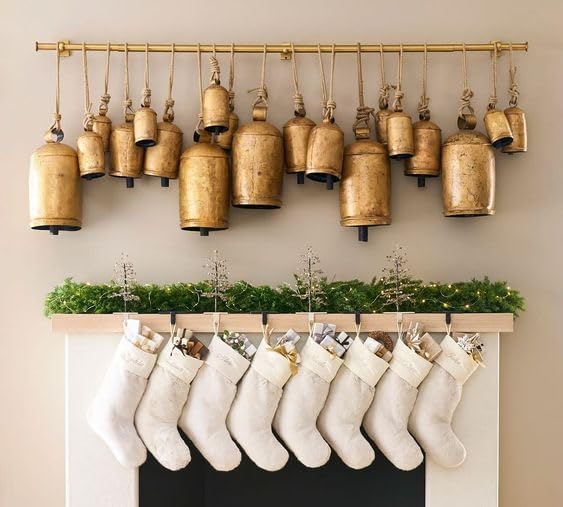Vintage Handmade Rustic Door Hanging Bells Harmony Cow Bells for Lucky Christmas Décor Farmhouse Metal Shabby Chic Bells - Image 6