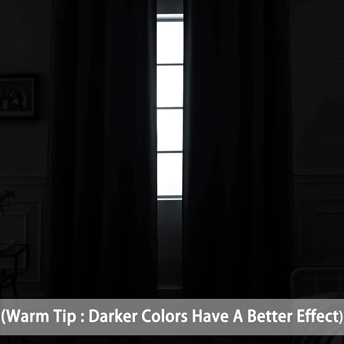 Yakamok Dove Grey Room Darkening Curtains 84 inch Sliding Door Drapes | 1 - Image 3