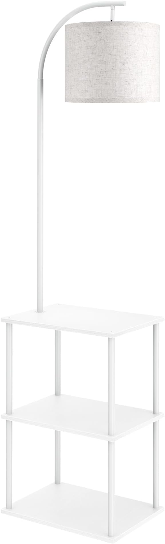 PARTPHONER Floor Lamp with Table, Night Stand with Lamp, Narrow Side Table with - Image 9