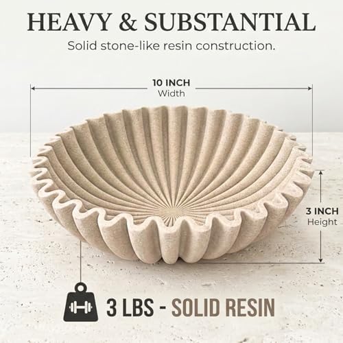 OAKOA Large Decorative Bowl for Home Decor - Key Bowl for Entryway Table - Image 3