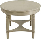 Acme Fordon Oval Coffee Table in Antique White - Image 5