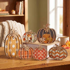 Leinuosen 6 Pcs Fall Pumpkin Decor for Home, Farmhouse Fall Decor - Image 5