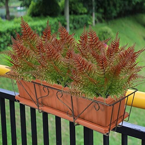 CATTREE Artificial Fern Shrubs, Plastic Bushes Grass Leaves Fake Plants Wedding Indoor Outdoor Home Garden Verandah Kitchen Office Table Centerpieces Arrangements DIY Christmas Decoration 4 pcs - Image 3
