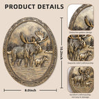 Vintage Moose Wall Sculpture,Antique Wall Decor,Retro Art Deer Decor - Image 3