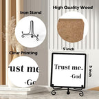 Home Decor, Farmhouse Shelf Decor For Living Room, Boho Aesthetic Table Decorations, Christian Gifts For Women Men, Entryway Tv Stand Fireplace Mantle Coffee Table Decoration (trust-05) - Image 2