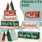 Moucuny 4 Pcs Christmas Tree Table Decorations - Image 3