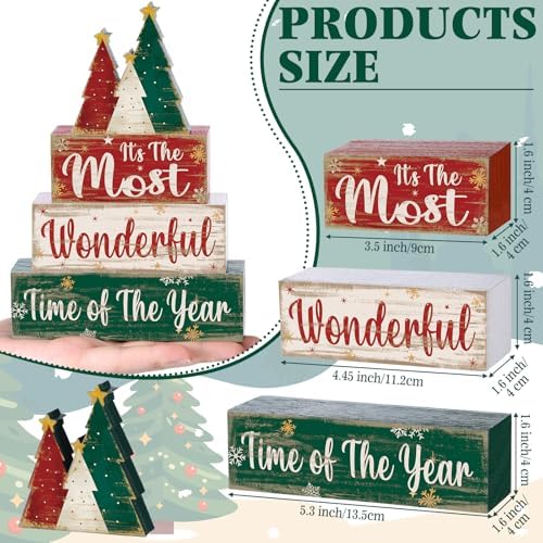 Moucuny 4 Pcs Christmas Tree Table Decorations - Image 3