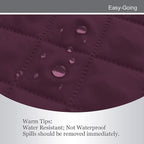 Easy-Going Reversible Couch Cover, Oversized Chair, Wine/Beige | Machine - Image 4