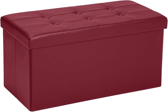 COSYLAND Ottoman Bench with Storage 30x15x15 inches White Ottoman by COSYLAND