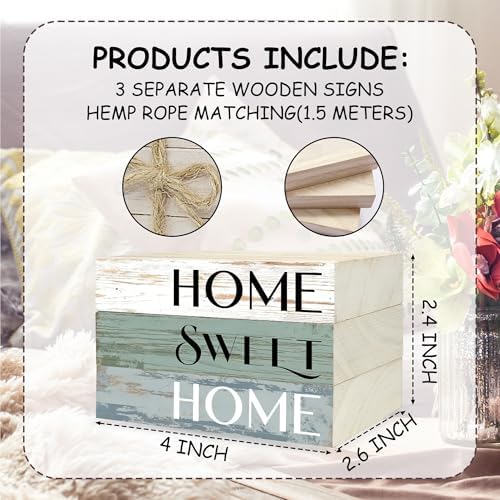 Mini Decorative Books for Home Decor, Small Wood Book Stack for Table Decor, Home Sweet Home Decor Books for Living Room Bookshelf, Farmhouse Stacked Books Decor（L36） - Image 6