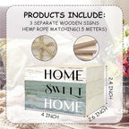 Mini Decorative Books for Home Decor, Small Wood Book Stack for Table Decor, Home Sweet Home Decor Books for Living Room Bookshelf, Farmhouse Stacked Books Decor（L36） - Image 6