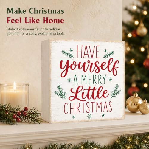 Christmas Decorations Have Yourself A Merry Little Christmas Wooden Sign - Image 5