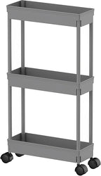 Sooyee Slim Storage Cart, 3 Tier Bathroom Rolling Utility Cart Storage by Sooyee