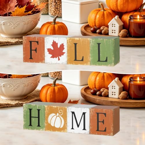 COCHIE Vintage Fall Decorations Set for Home Office Tabletop Shelf Indoor - Image 5
