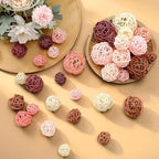Patelai Wicker Ball Orbs,Boho,2.4'',2'',1.6'',1.2'' - Image 5