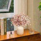 SITUMEIZI 6Pcs Brown Artificial Baby's Breath Flowers 19.3 Inch Silk Gypsophila Bundles Real Touch Fake Flowers for Wedding, Home Decor, DIY Floral Arrangement Fall Table Centerpieces - Image 6