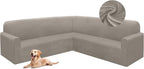 HDCAXKJ Corner Sectional Couch Covers Velvet Stretch L Shape Sofa Cover Soft by HDCAXKJ