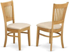 East West Furniture NDVA5-OAK-C 5 Piece Kitchen Table & Chairs Set Includes a - Image 4