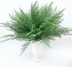 Artificial Ferns Plants Indoor Decor Fake Boston Fern for Outdoors 4 Pack, Faux Plastic Greenery Shrubs Home Garden Verandah Kitchen Bathroom Decoration Wedding Party Christmas DIY Bundles Bush 4 Pcs - Image 2