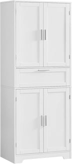 Iwell 67" Tall Storage Cabinet, Rattan Cabinet by IWELL
