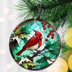 Cardinal Christmas Ornaments 2026, Red Bird Ornaments for Christmas Tree, Acrylic Cardinal Ornament - Cardinals Decor, Red Cardinals Christmas Tree Decorations - Cardinal Gifts for Women - Image 2