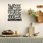 Proverbs 3:6 Bible Verse Metal Wall Art, Religious Wall Sign, 11.4x14.1inch - Image 4