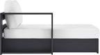 Modway Tahoe Aluminum Outdoor Chaise Lounge in Gray White - Image 3