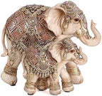 Elephant Mom and Baby Statue for Shelf Decor Gifts for Family&Friend by Xintim