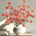 INQCMY 12 Pcs Artificial Mums with Long Stems 20 Inch Faux Flowers for Vase by INQCMYPlantRack