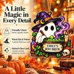 Halloween Tree Ornaments, Personalized Ghost Acrylic Hanging Decor for Home - Image 4