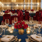 BLOSMON Rose Flower Balls for Table Centerpieces, Crimson, 2 Pcs, Reusable - Image 3