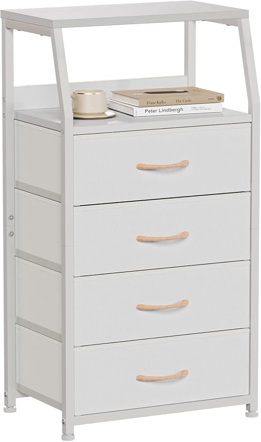 Furnulem Tall 4 Drawers Dresser, Vertical Storage Tower - Image 4
