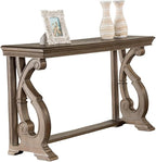 GOWE Traditional Style Sofa Table Solid Wood Structure Curved Scroll Legs - Image 2