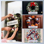 OUTXE Wreath Hanger for Front Door, Upgraded Suction Cup Reef Hook - Image 7