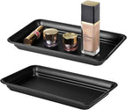 SheeChung Metal Vanity Tray, Bathroom Counter Storage Tray, Black - Image 2