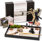 Island Falls Home Zen Garden Kit for Desk, Mini Zen Garden 11x8in Decor by IslandFallsHome