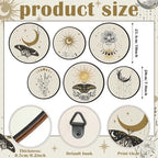 Barydat 6 Pcs Boho Wooden Plant Wall Art Decor,Butterfly,8 Inch, 10 Inch - Image 2