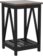 ChooChoo Farmhouse End Table, Rustic Vintage End Side Table - Image 4