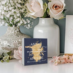 Blue and Gold Office Inspirational Wooden Box Sign Desk Decor, Ability Motivation Attitude Decorative Signs for Office Living Room，Inspirational Home Shelf Desk Decor 5x5 Inch - Image 5