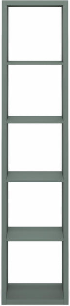 Furinno Cubicle Book Shelf, Vertical 5-Cube Bookshelf, Extra Thick Horizontally - Image 9