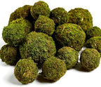 USMOLA 18-Piece Moss Balls Set - 6 Large 3.2" & 12 Small 2" Artificial Moss Decor for Bowls, Vases | Handmade Natural-Look Decorative Filler Balls for Home Centerpieces, Tabletop Decor (Sunlit Green) by USMOLA