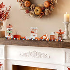 Fall Decorations for Home Indoor, 8Pcs Farmhouse Fall Tiered Tray Decor Set - Image 5