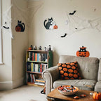 Lucky Merit Black Cat Halloween Decor, 3 Pcs Wooden Cat Pumpkin Decorations - Image 5