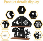 Wooden Mushroom Shelf with Iron Backing - Witchy Room Decor & Display Stand - Image 5