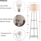 ROSEN GARDEN Floor Lamp, Standing Reading Light - Image 4